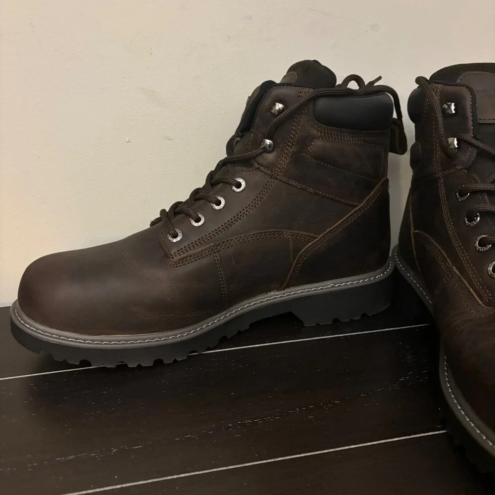 Wolverine | Men 13W‎ | Floorhand WP | Waterproof Work Boots Brown Lthr Lace Up